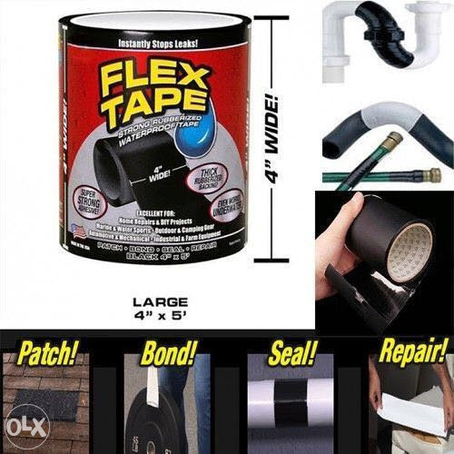 Flexi tape 150 cm x 10 cm gumirana traka za popravke