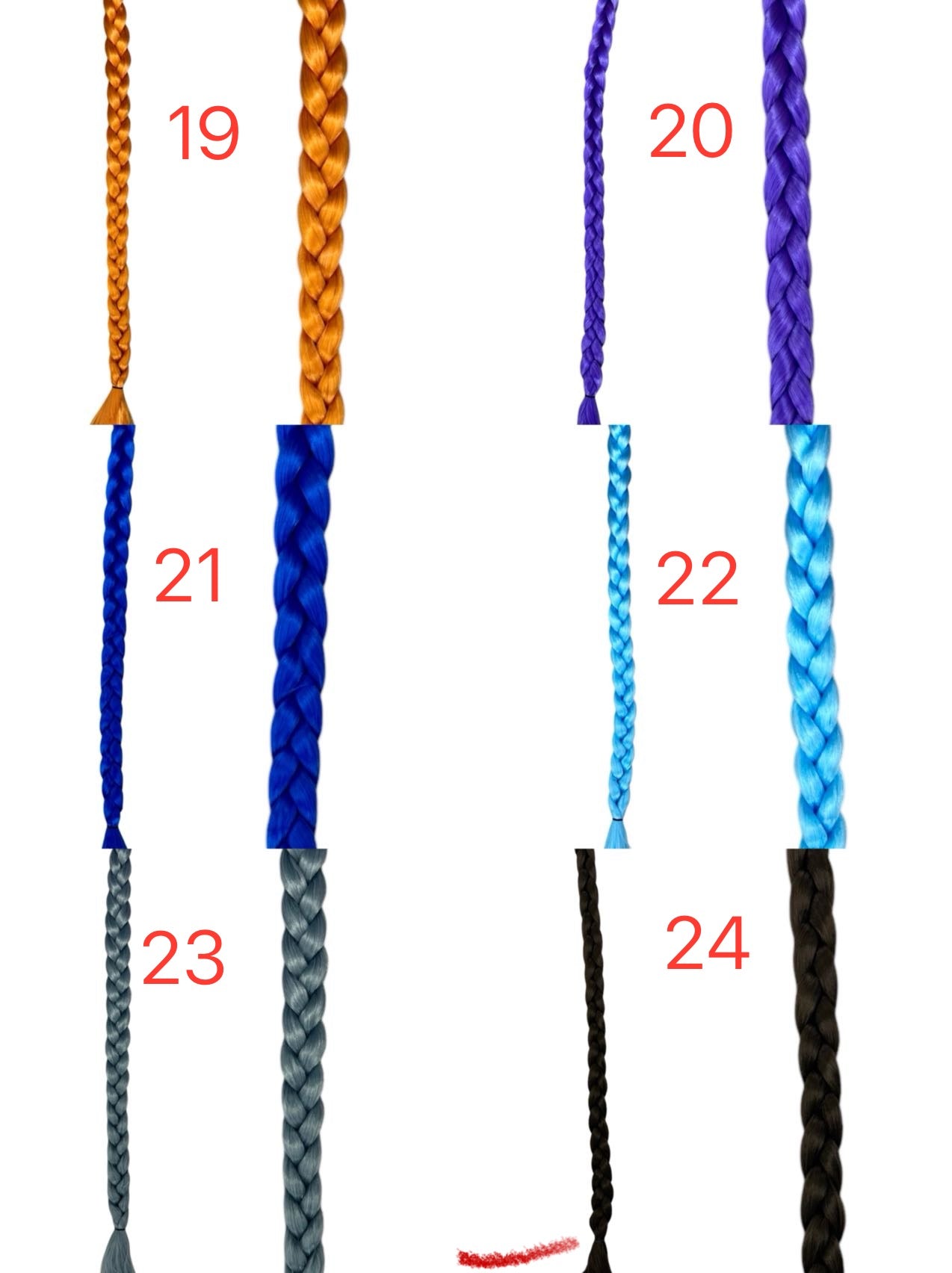 Rep pletenica umjetna kosa umetak repovi pletenice 80cm