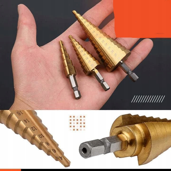 Set burgija 6u1 Nareznih i Stepenastih