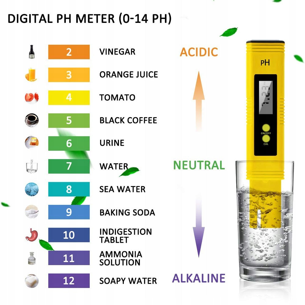 Digitalni pH metar za bazen bazene mjerenje kiselosti vode vodu