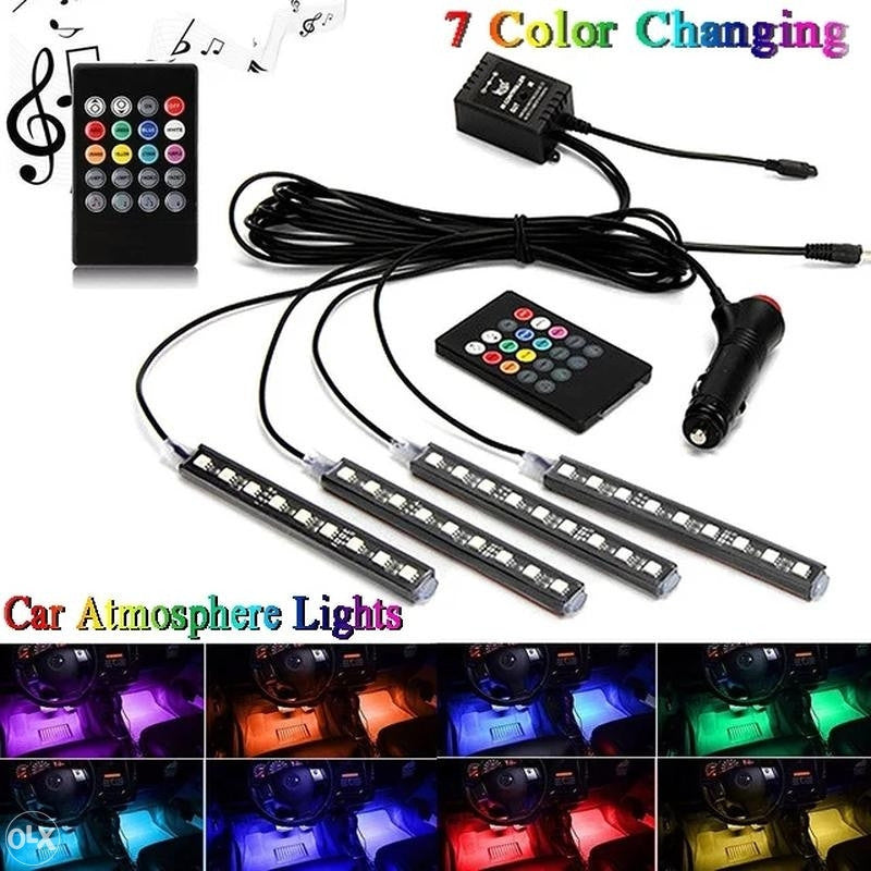 Auto rasvjeta bluetooth music control Led lampe za auto