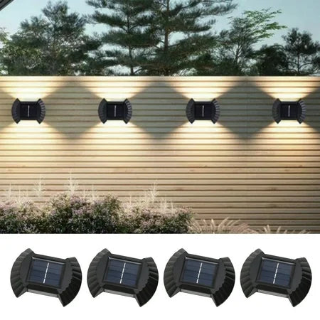 4x Led solarne Zidne lampe za zid van, unutra