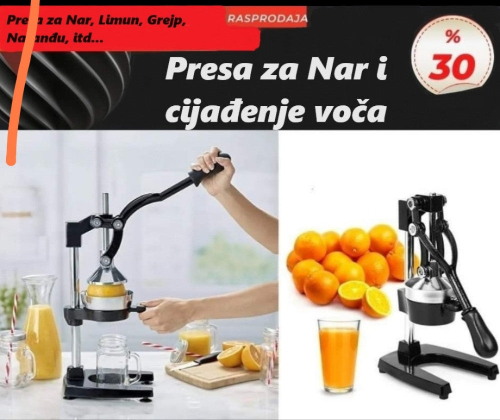 Presa za Voće/Sokovnik Profi - Ručna cjediljka za Nar