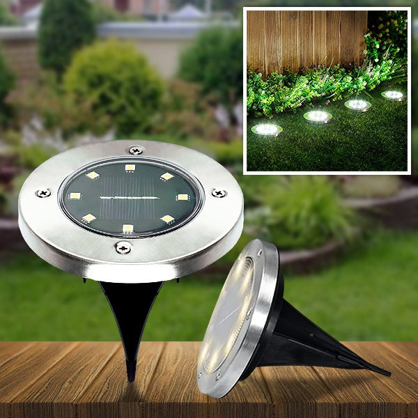 8xLED SOLARNE Svjetiljke DVORIŠTE PODNE rasvjeta
