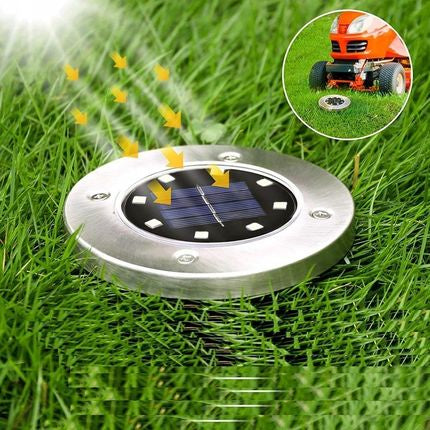 8xLED SOLARNE Svjetiljke DVORIŠTE PODNE rasvjeta