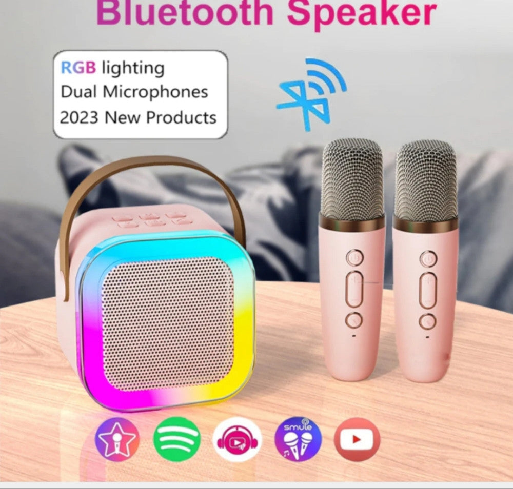 BT KARAOKE SET S 2 BEŽIČNA MIKROFONA BLUETOOTH ZVUČNIK
