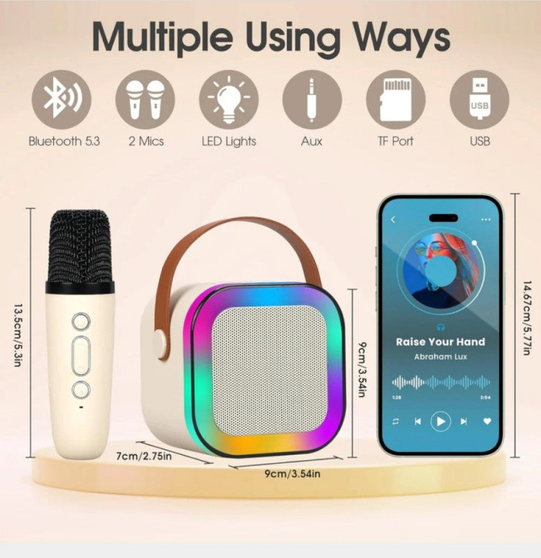 BT KARAOKE SET S 2 BEŽIČNA MIKROFONA BLUETOOTH ZVUČNIK