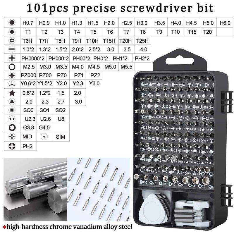 Set izvijača za servisiranje 115 u 1