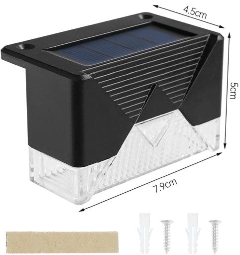 4x LED Solarne lampe za stepenište STEPENICE VAN UNUTRA